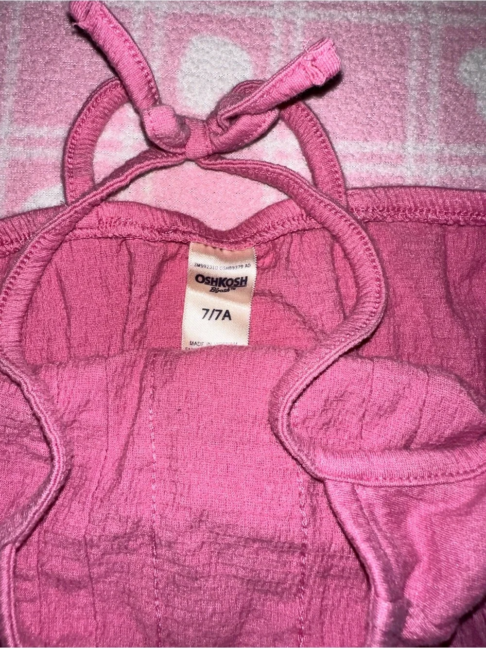 OshKosh B'gosh Pink Halter-Style Casual Dress